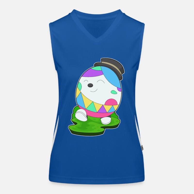 Easter Easter Egg Cylinder Women's Functional Contrast Tank Top