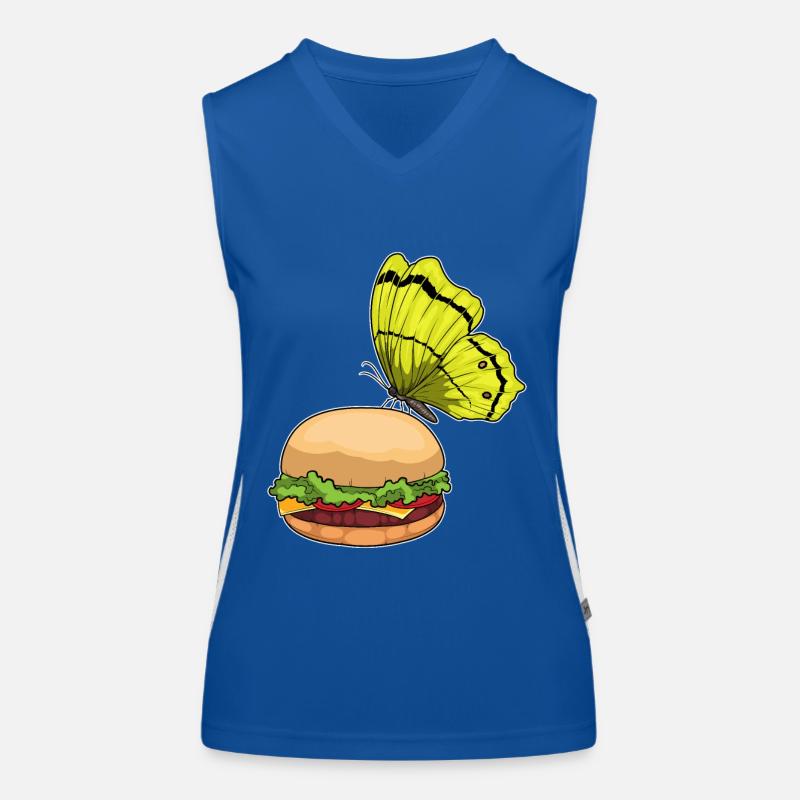 Burger papillon Débardeur respirant contrasté Femme