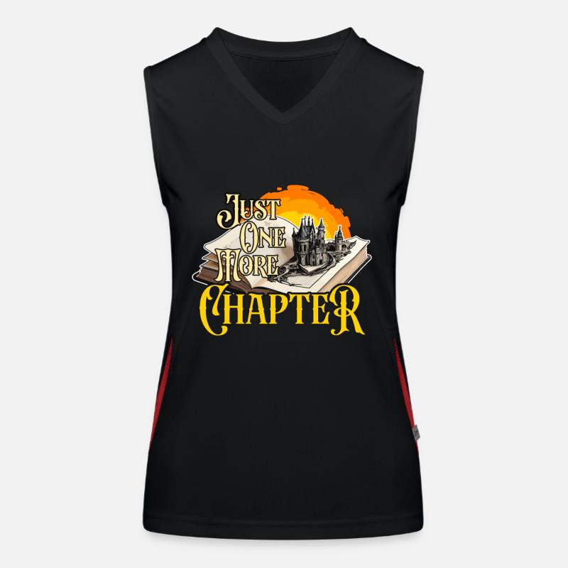 Reading Just One More Chapter Literature Reader Funktionelles Kontrast-Tank Top für Frauen