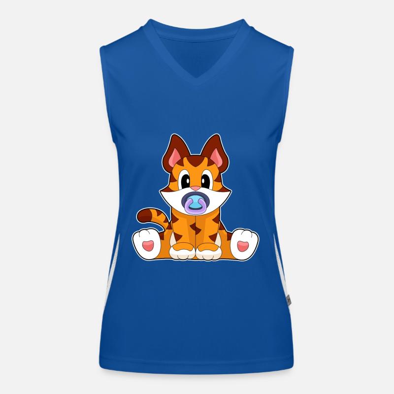 Tiger pacifier Women's Functional Contrast Tank Top