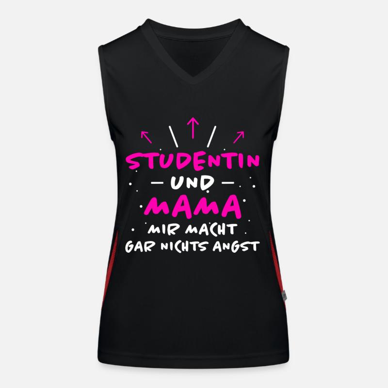 Studentin Spruch Universität Studentin Geschenk Funktionelles Kontrast-Tank Top für Frauen
