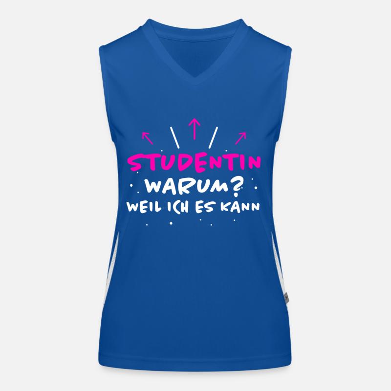 Studentin Spruch Universität Studentin Geschenk Funktionelles Kontrast-Tank Top für Frauen