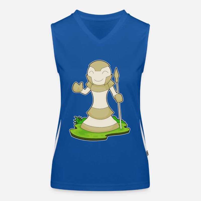 Pièce d’échecs pion échecs Débardeur respirant contrasté Femme