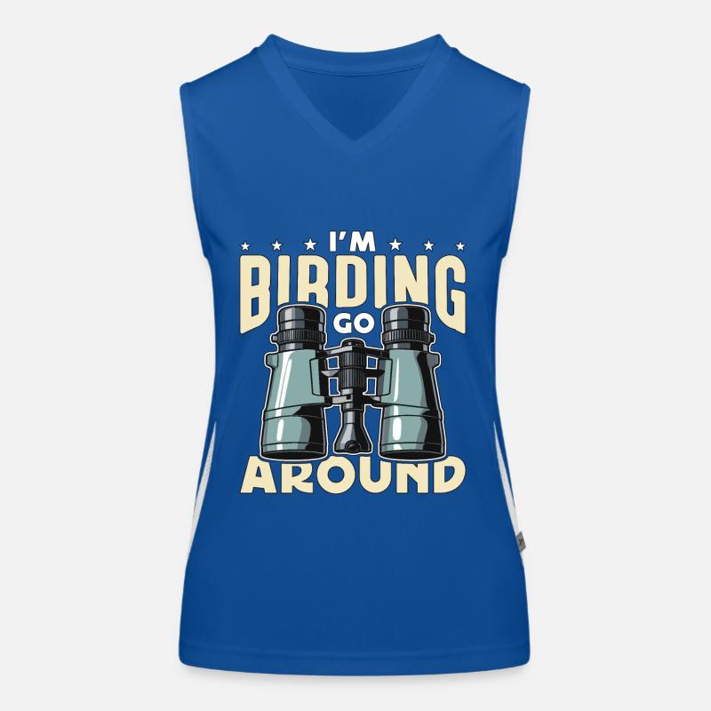 Birdwatching I'm Birding Go Around Bird Feeder Funktionelles Kontrast-Tank Top für Frauen
