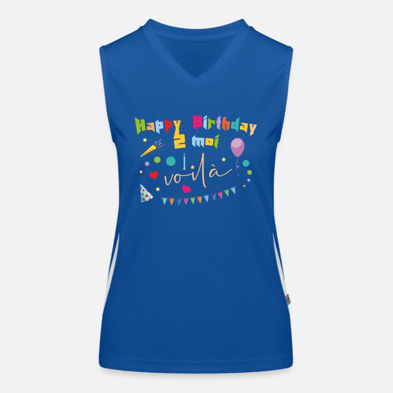 Geburtstag - Joyeux anniversaire à moi Débardeur respirant contrasté Femme