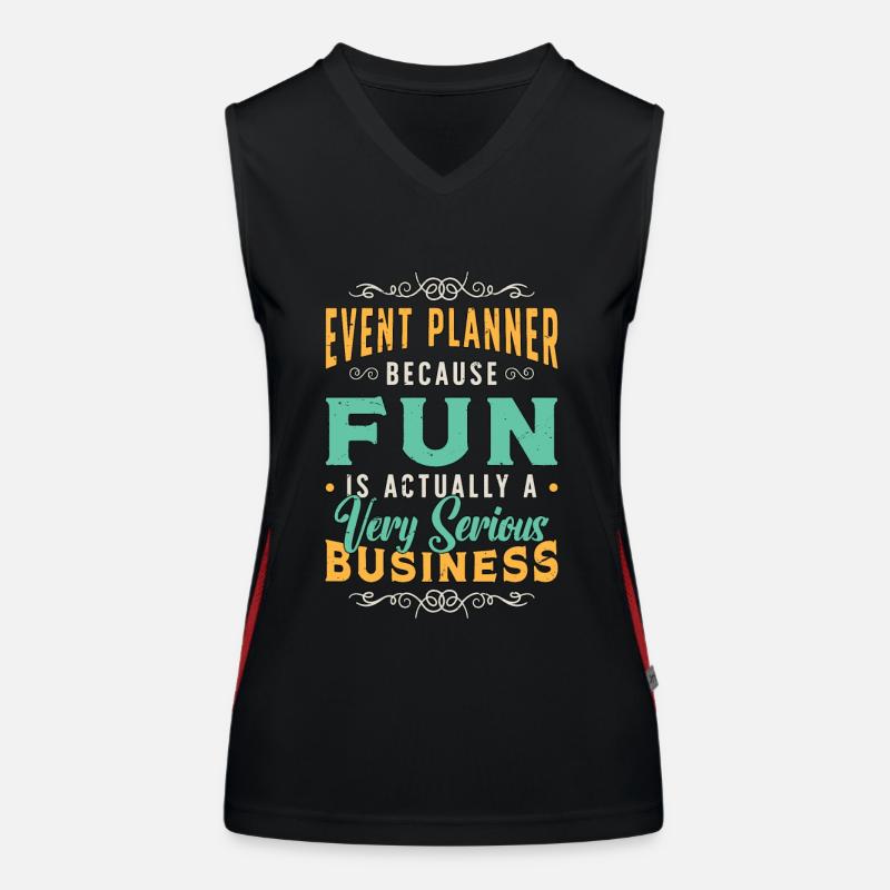 Events Coordinator Event Planner Because Planning Women's Functional Contrast Tank Top
