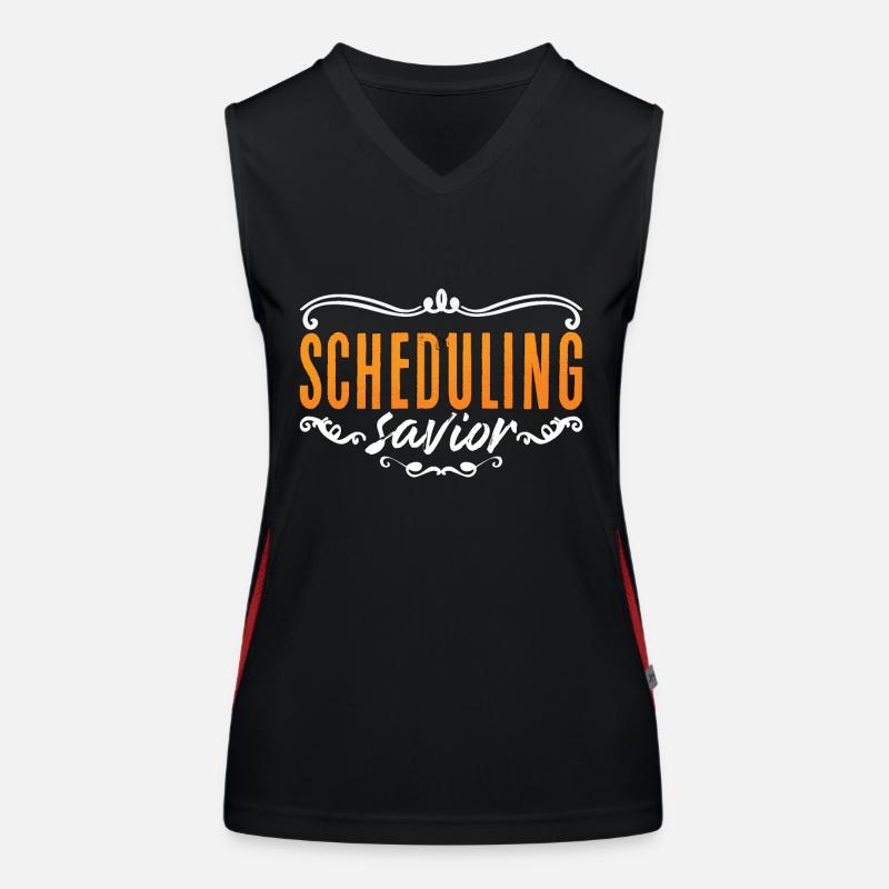 Receptionist Scheduling Savior Secretary Assistant Women's Functional Contrast Tank Top