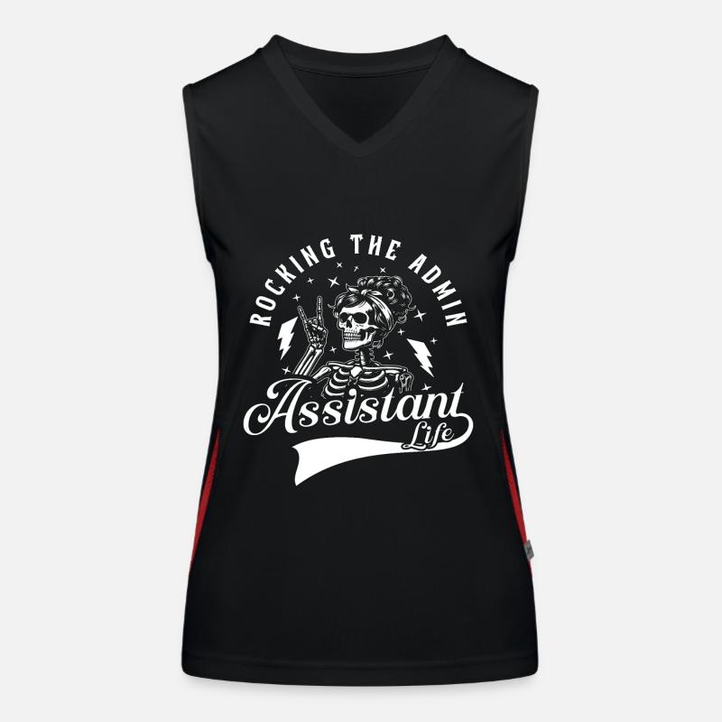Admin Assistant Rocking The Admin Office Worker Débardeur respirant contrasté Femme
