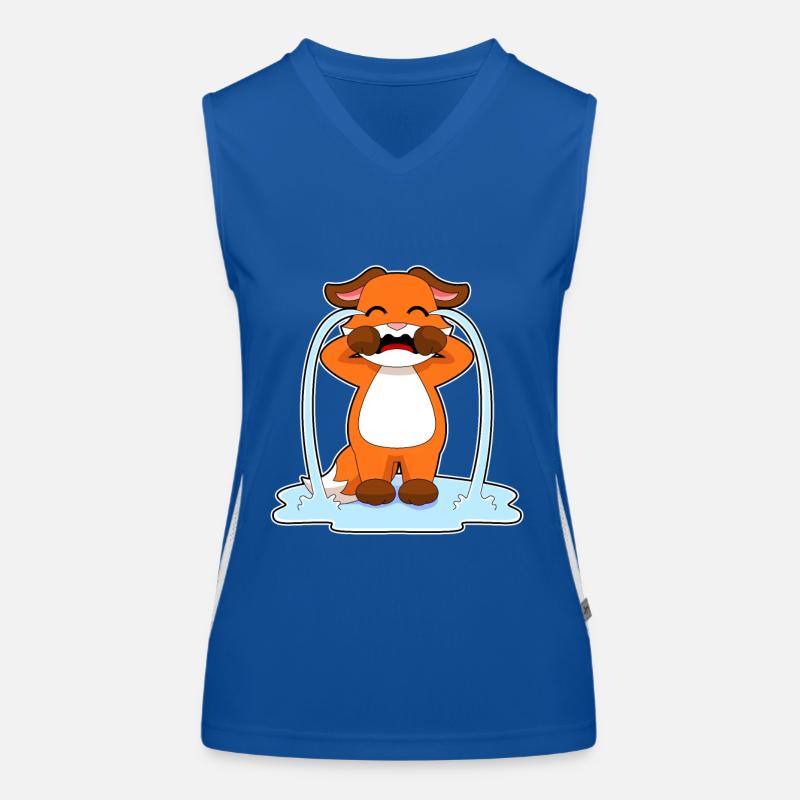 Fuchs weint Funktionelles Kontrast-Tank Top für Frauen