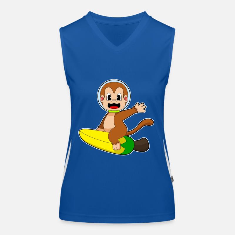 Singe Banane Astronaute Débardeur respirant contrasté Femme