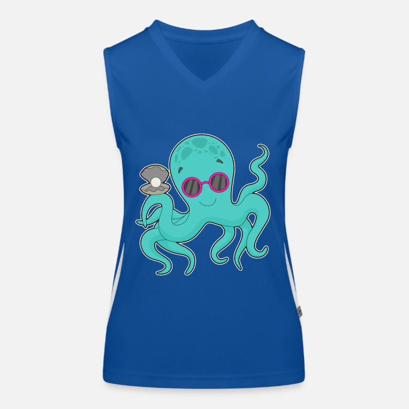 Krake Perle Funktionelles Kontrast-Tank Top für Frauen