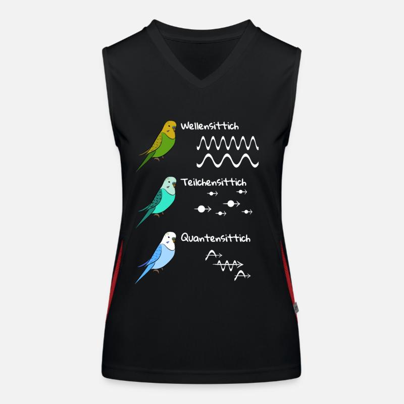 Quantensprung Physiker Physik Technologie Wissen Funktionelles Kontrast-Tank Top für Frauen