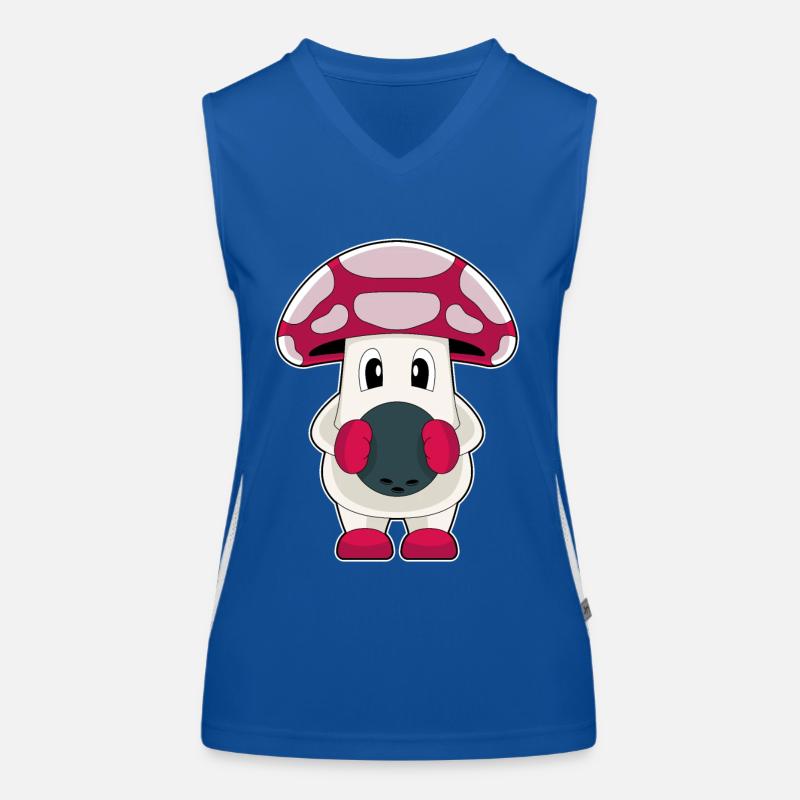 Boule de bowling aux champignons Débardeur respirant contrasté Femme