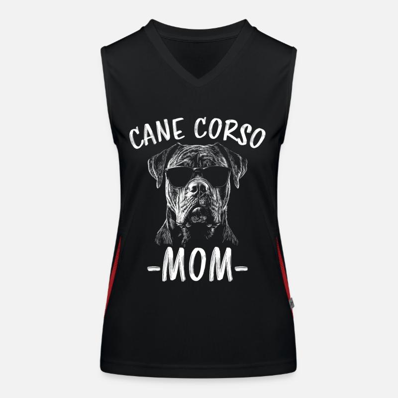 Cane Corso Italiano Mama Mom Cane Corso Geschenk Funktionelles Kontrast-Tank Top für Frauen