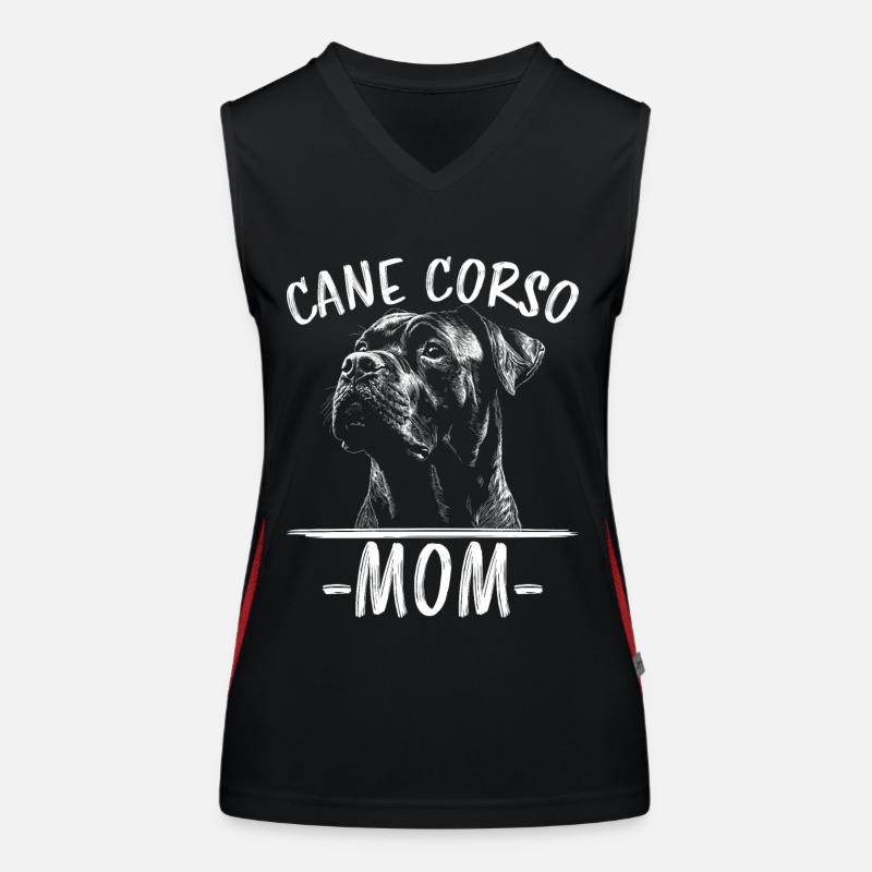 Cane Corso Italiano Mama Mom Cane Corso Geschenk Funktionelles Kontrast-Tank Top für Frauen