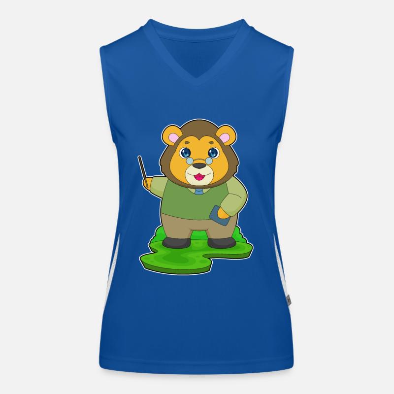 Lion Teacher Pointer Women's Functional Contrast Tank Top
