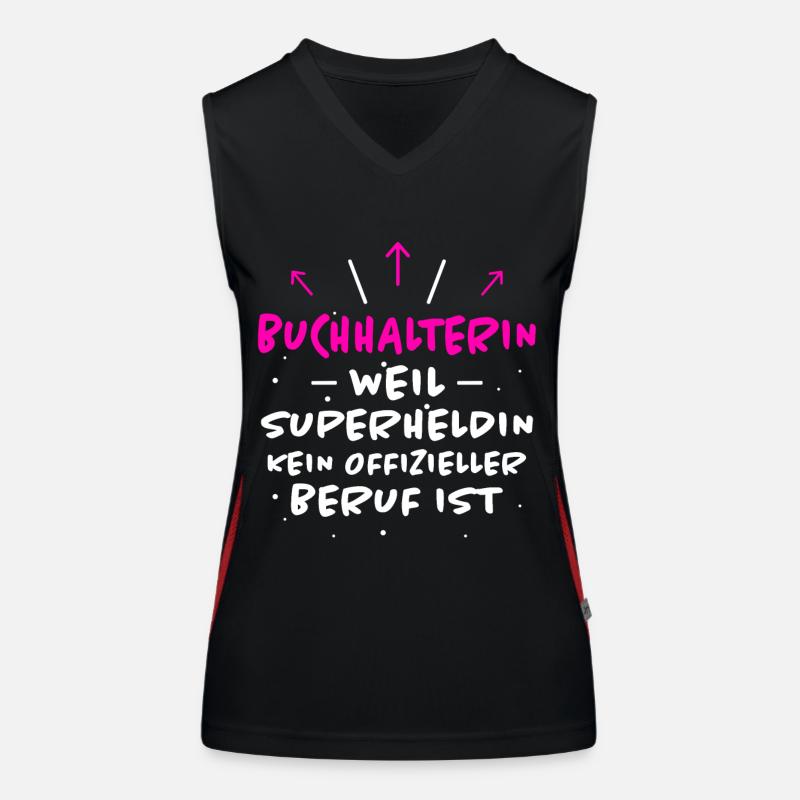 Buchhalterin Spruch Lustiges Buchhalterin Geschenk Funktionelles Kontrast-Tank Top für Frauen
