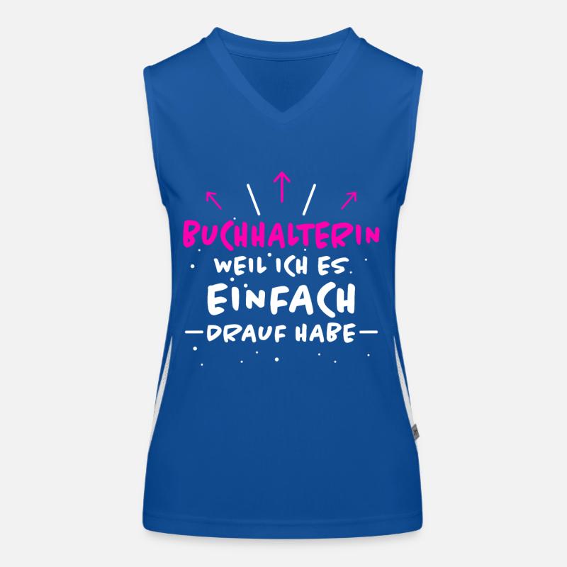Buchhalterin Spruch Lustiges Buchhalterin Geschenk Funktionelles Kontrast-Tank Top für Frauen