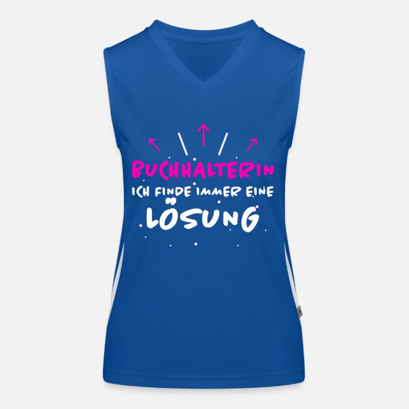 Buchhalterin Spruch Lustiges Buchhalterin Geschenk Funktionelles Kontrast-Tank Top für Frauen