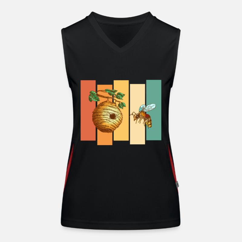 Bee Beehive Women's Functional Contrast Tank Top