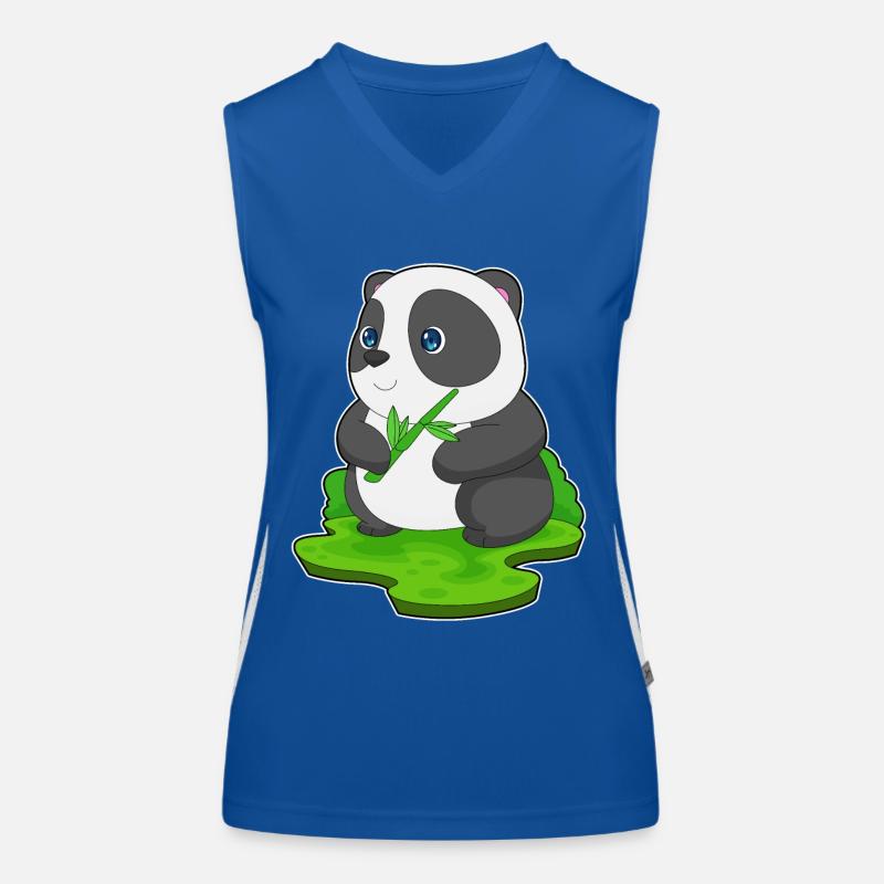 Branche de bambou panda Débardeur respirant contrasté Femme
