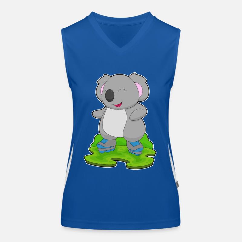 Koala Inline skating Rollschuhe Funktionelles Kontrast-Tank Top für Frauen