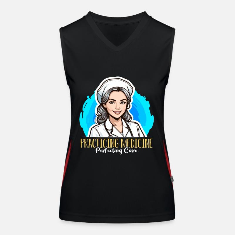 Nurse Practitioner Practicing Medicine Nursing Women's Functional Contrast Tank Top