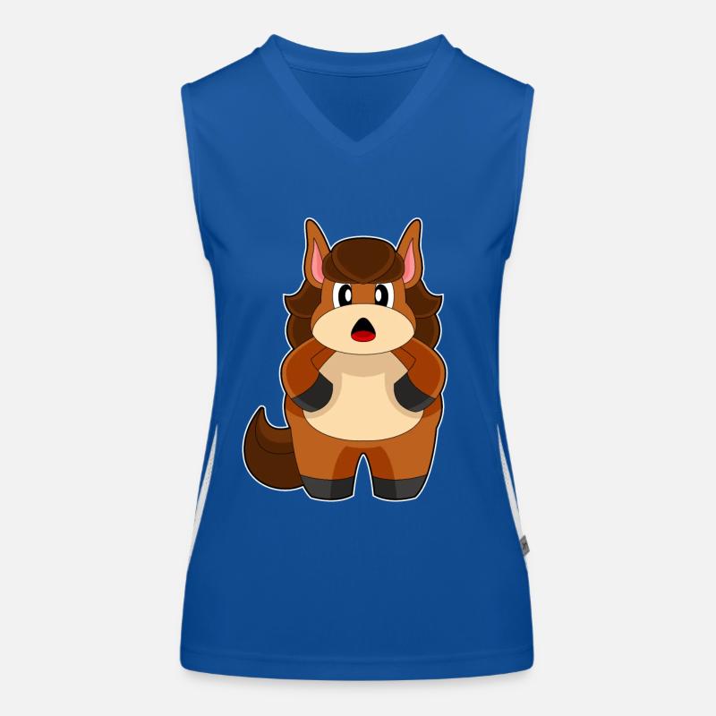 Pferd Dick Funktionelles Kontrast-Tank Top für Frauen