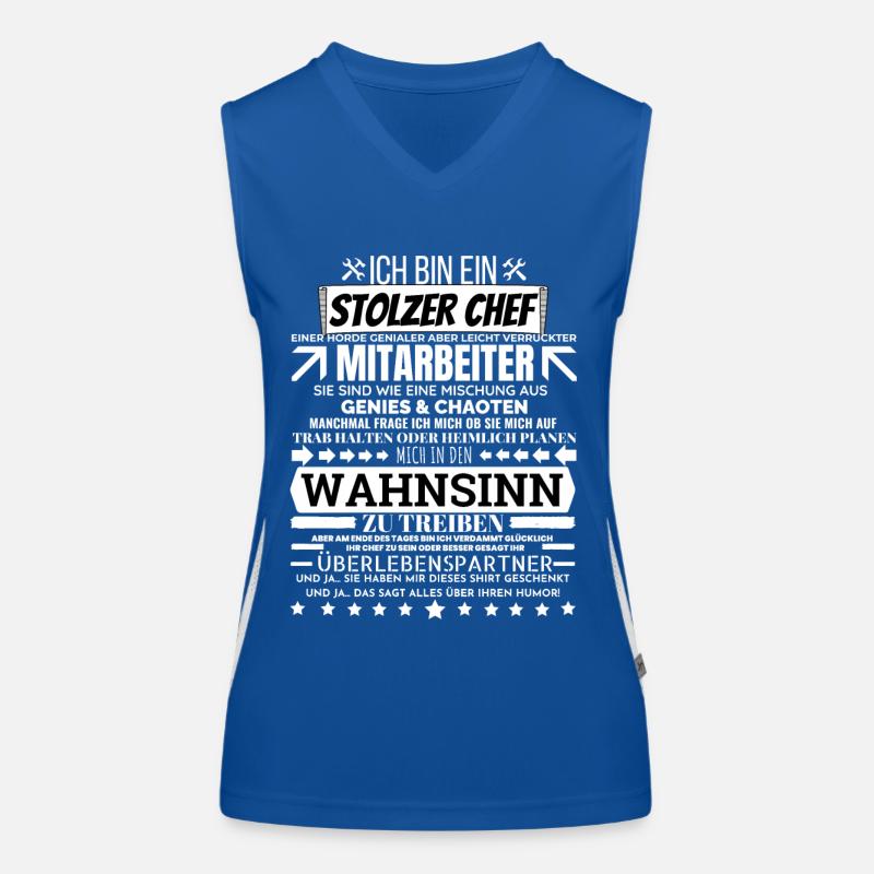 Stolzer Chef Lustige Mitarbeiter Geschenk Tee Hemd Funktionelles Kontrast-Tank Top für Frauen