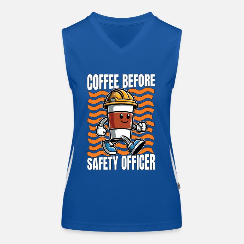 Agent de sécurité Gestionnaire de la sécurité du café Amateur de café Débardeur respirant contrasté Femme
