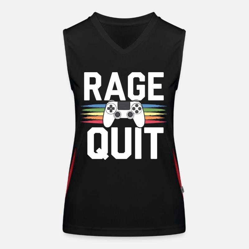 Rage quit Débardeur respirant contrasté Femme