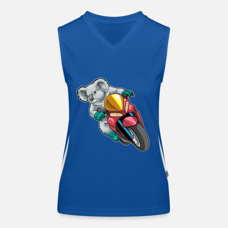 Koala Motorroller Funktionelles Kontrast-Tank Top für Frauen