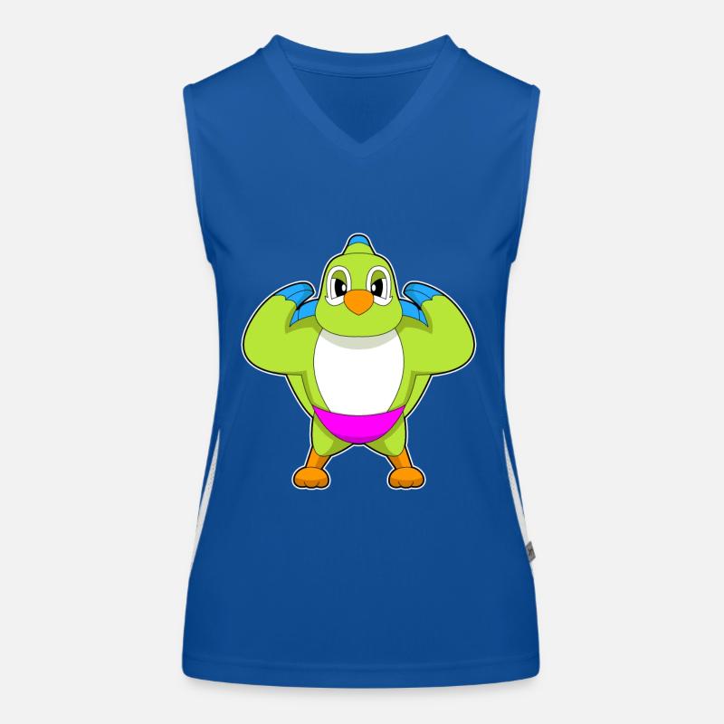 Parrot Bodybuilder Musculation Débardeur respirant contrasté Femme