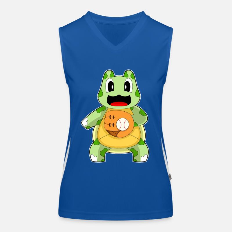 Batte de baseball Turtle Débardeur respirant contrasté Femme