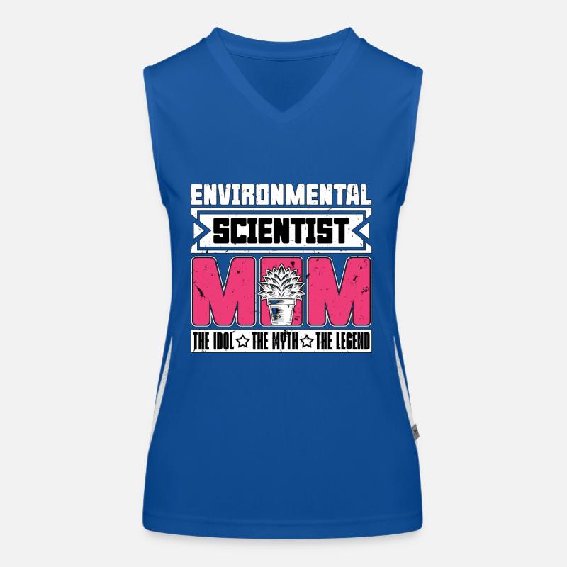 Environmental Scientist Mom The Soil Scientist Funktionelles Kontrast-Tank Top für Frauen