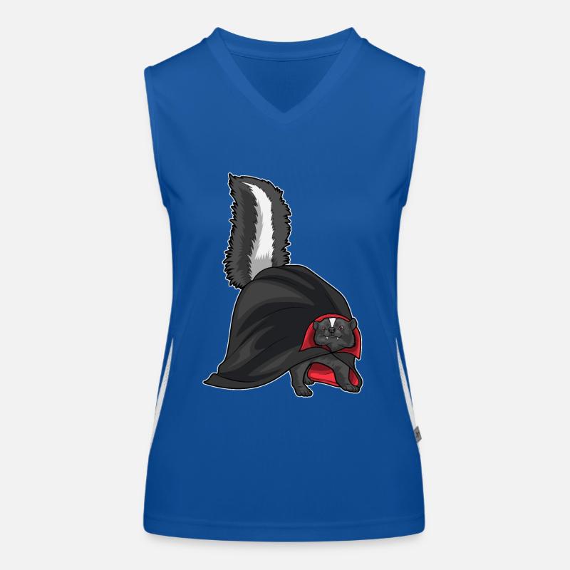 Stinktier Halloween Vampir Funktionelles Kontrast-Tank Top für Frauen