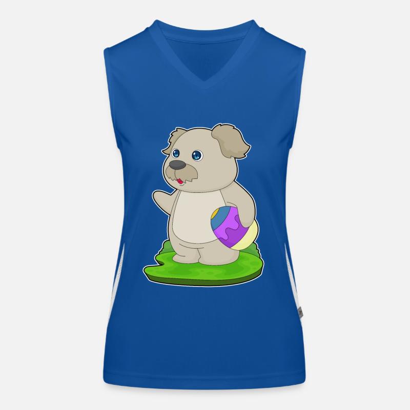 Hund Ostern Osterei Funktionelles Kontrast-Tank Top für Frauen