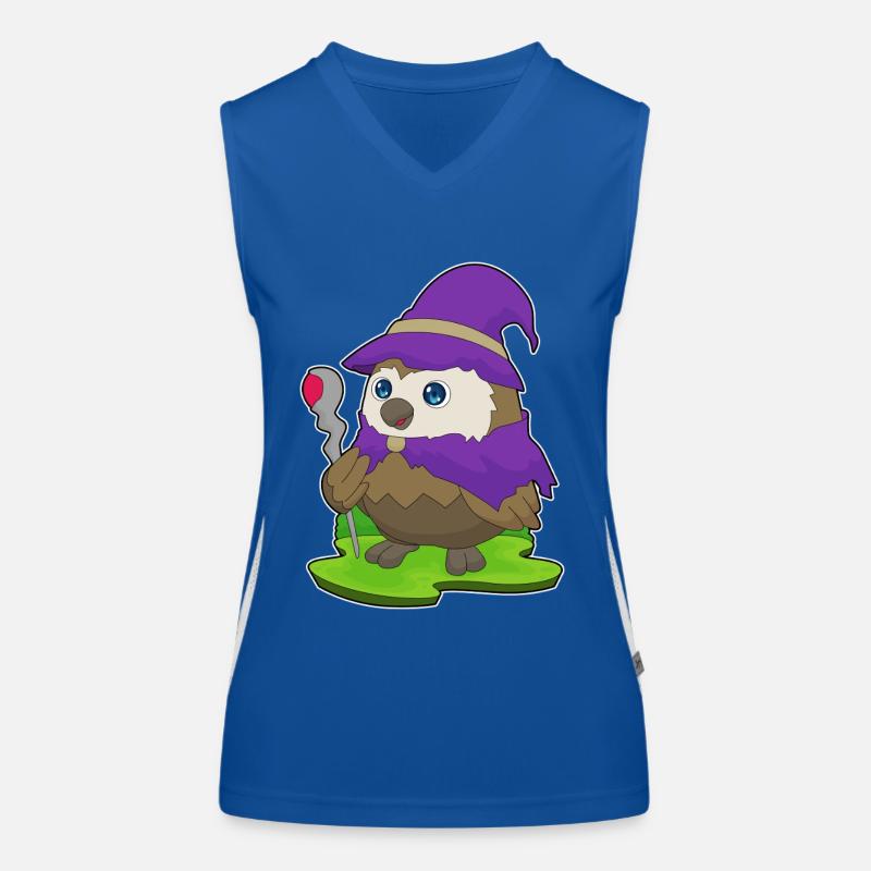 Eule Halloween Hexe Funktionelles Kontrast-Tank Top für Frauen