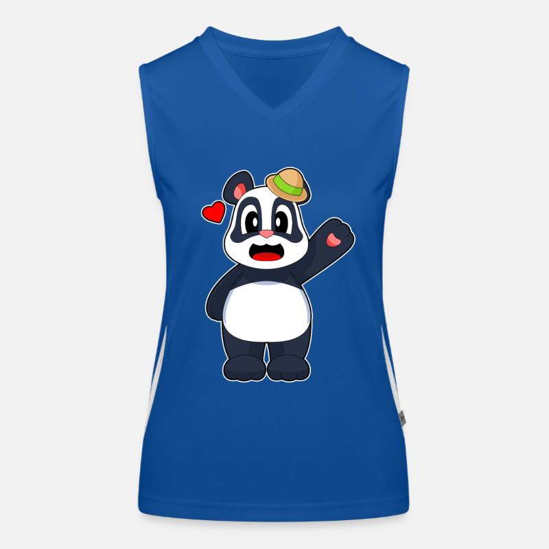 Panda Hat Women's Functional Contrast Tank Top