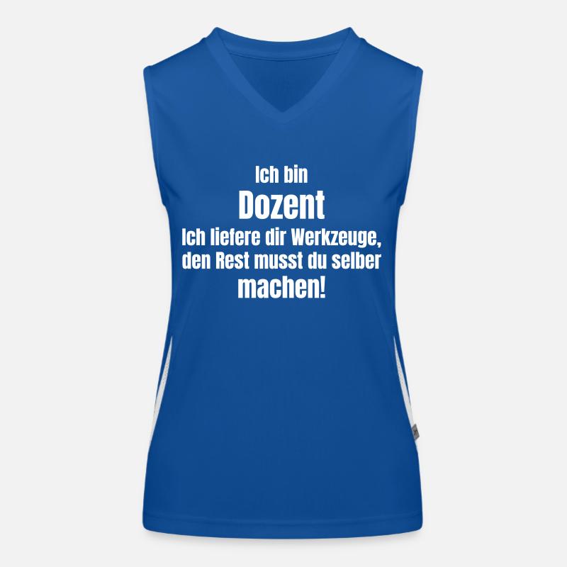 Dozent Schule oder Universität Funktionelles Kontrast-Tank Top für Frauen
