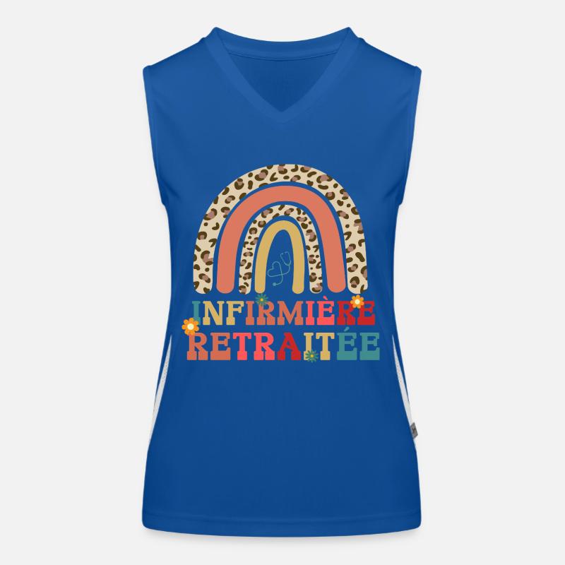 infirmière retraitée Débardeur respirant contrasté Femme