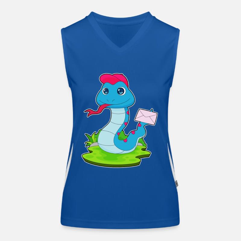Snake Letter Women's Functional Contrast Tank Top