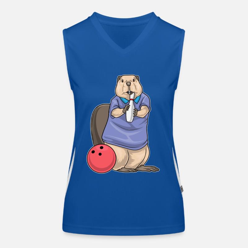 Beaver Bowling Boule de bowling Débardeur respirant contrasté Femme