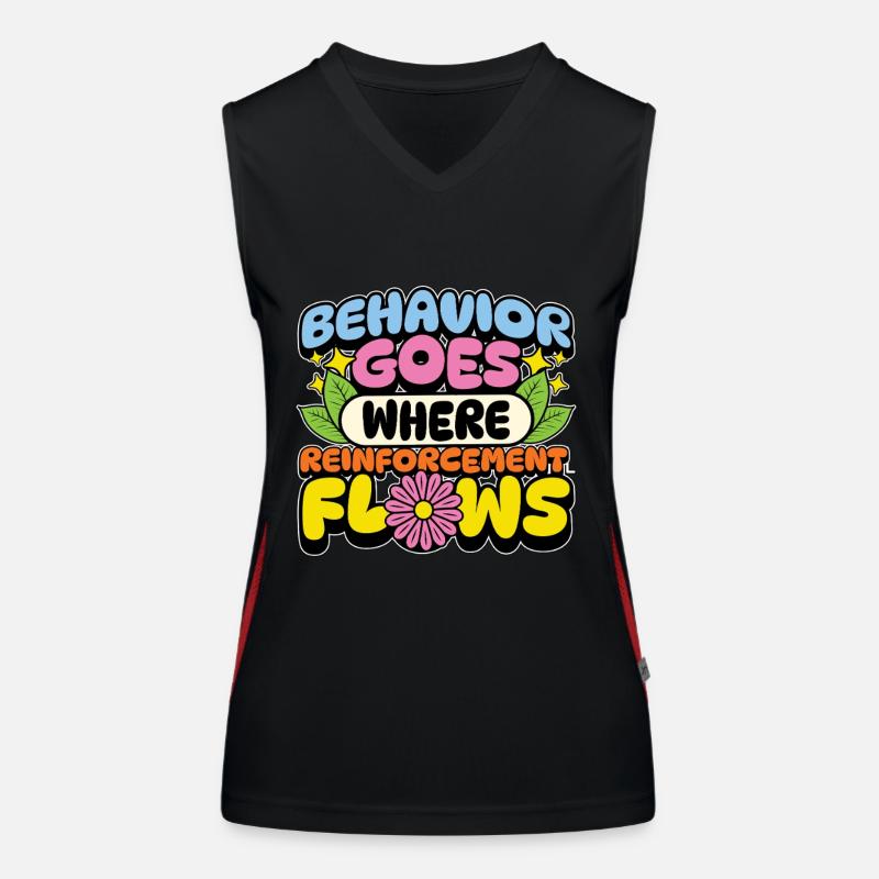 Behavioral Therapist Behavior Goes ABA Analyst Funktionelles Kontrast-Tank Top für Frauen