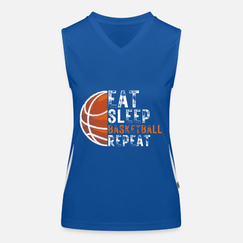 Manger dormir Basketball Répéter Débardeur respirant contrasté Femme