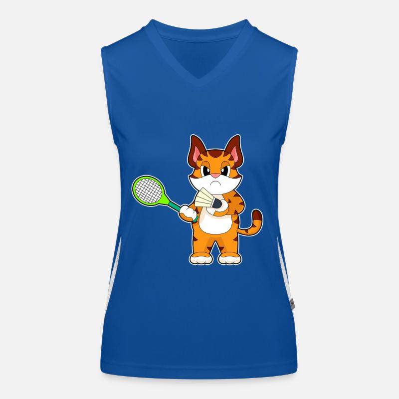Tiger Badminton Raquette de Badminton Débardeur respirant contrasté Femme