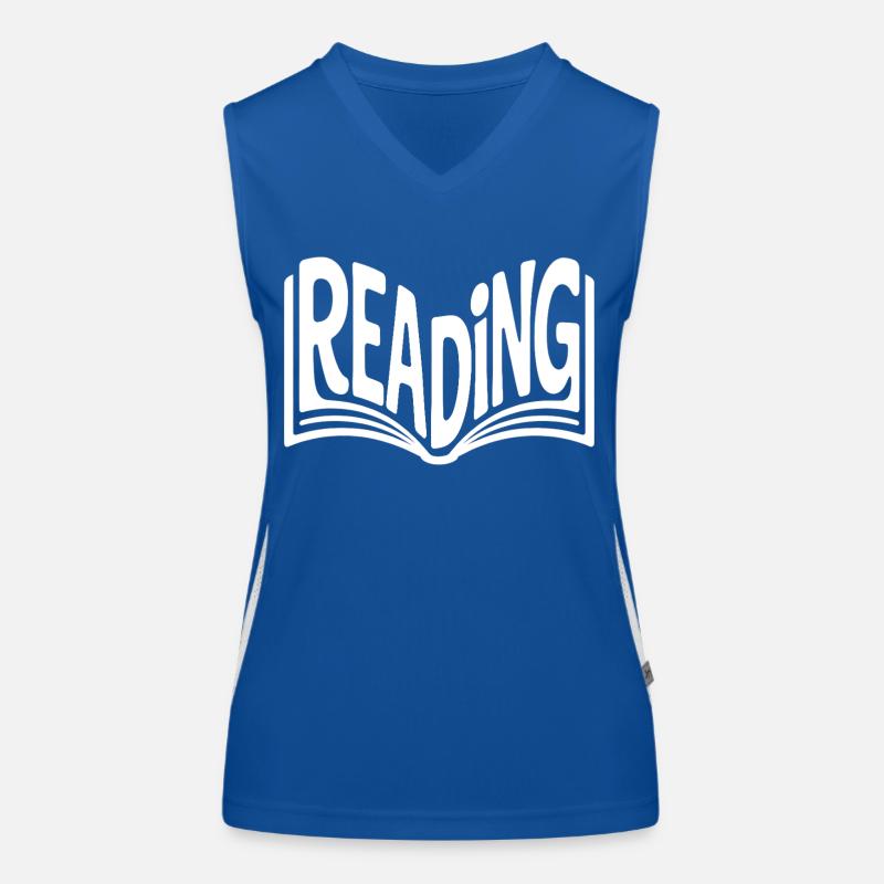 Lesen - Cooles Buchliebhaber-Design Funktionelles Kontrast-Tank Top für Frauen