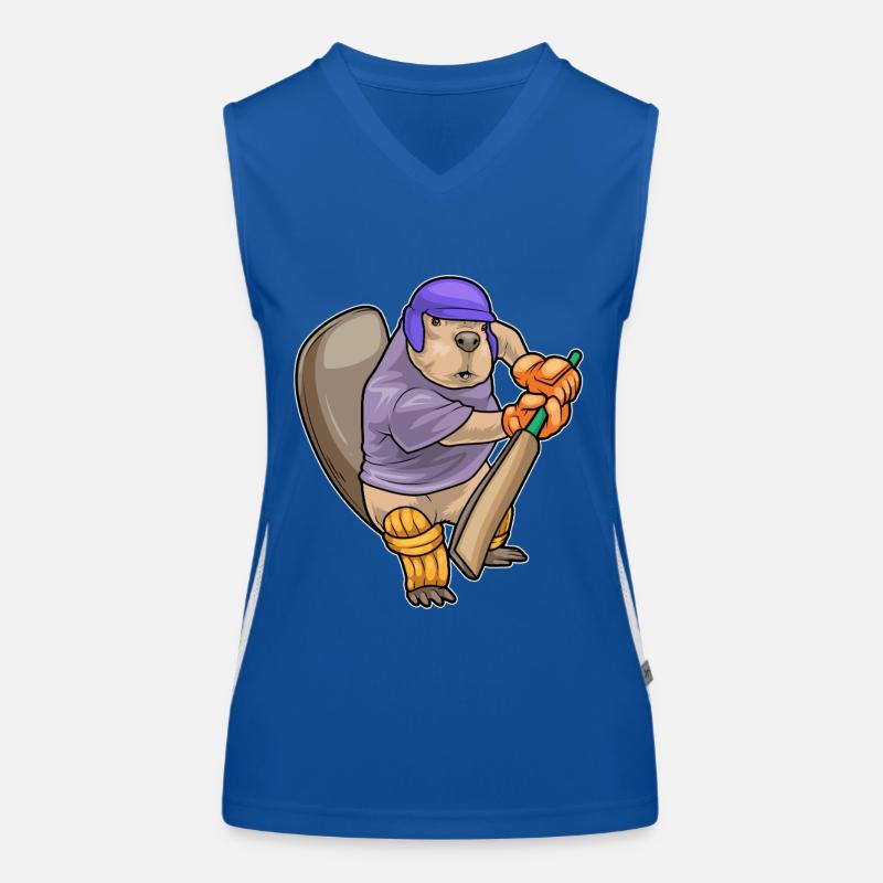 Beaver Cricket Batte de cricket Débardeur respirant contrasté Femme