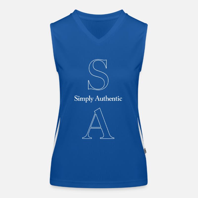 Simply Authentic Statement Spruch Funktionelles Kontrast-Tank Top für Frauen