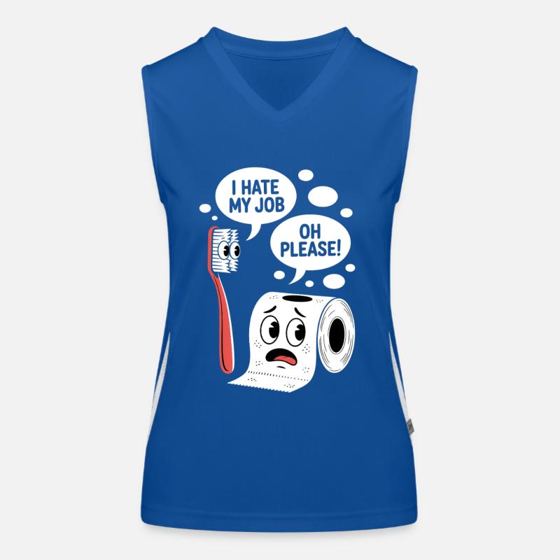Witziger Comic Spruch Sarkastisch Witzig Funktionelles Kontrast-Tank Top für Frauen